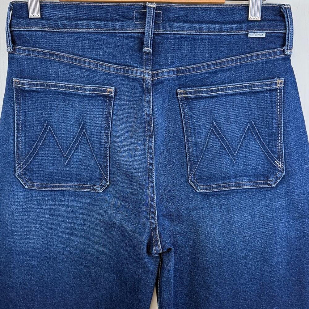 NWT! MOTHER The Lil Rambler Patch Pocket High Waist Straight Leg Jeans size 31P - Picture 9 of 16